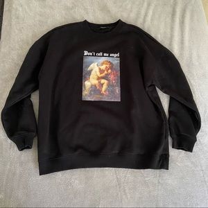 Black graphic sweatshirt